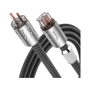 Viborg 20A HiFi Power Cable, 3.3FT, 2x9AWG, Hi-End Power Cord, US AC Mains Cord Audiophile Power Wire with Pure Copper Power Plug US+IEC C19 Connector